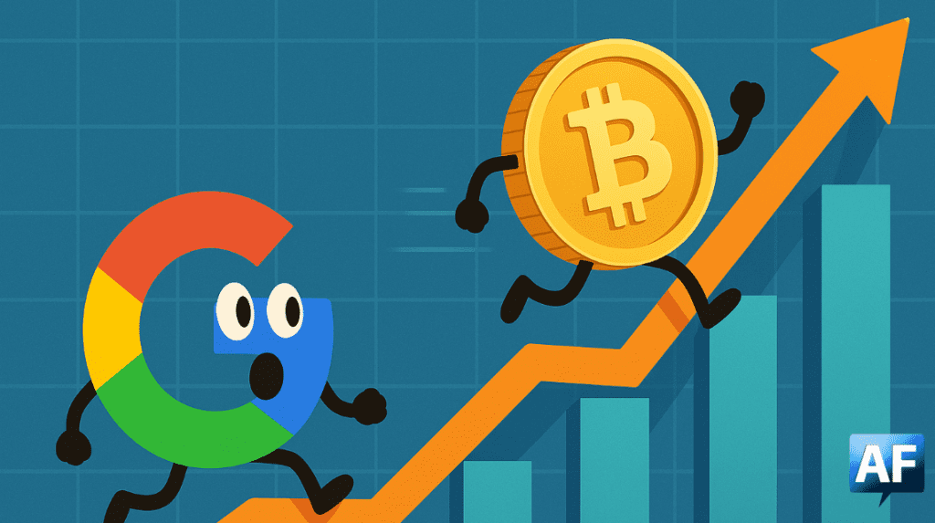 Bitcoin Surpasses Google, Ascending to the Fifth Most Capitalized Asset